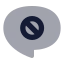 Comment Block icon with bulk rounded style